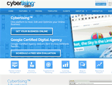 Tablet Screenshot of cybertising.com